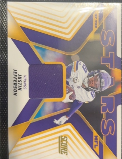 2025 Panini Score Stars of the NFL #SNJ-JJN Justin Jefferson — front
