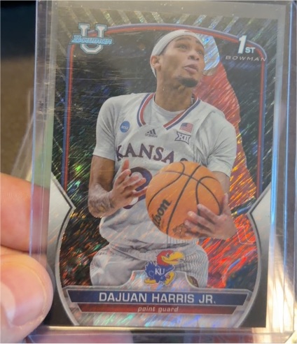 2022 Bowman University Chrome #90 Dajuan Harris Jr. — front
