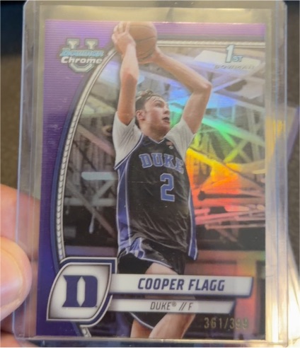 2024-25 Bowman Chrome #16 Cooper Flagg — front