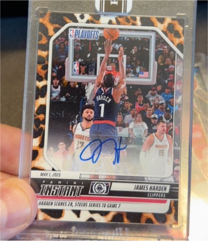 2024 Panini Instant James Harden Autograph — front