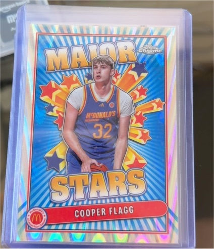 2024 Topps Chrome McDonald's All American Major Stars #SES-COF Cooper Flagg — front