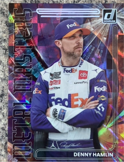 2023 Donruss Racing Metal Masters #MM14 Denny Hamlin — front