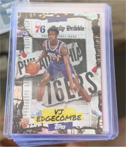 2025-26 Topps Daily Dribble #DD-33 VJ Edgecombe — front