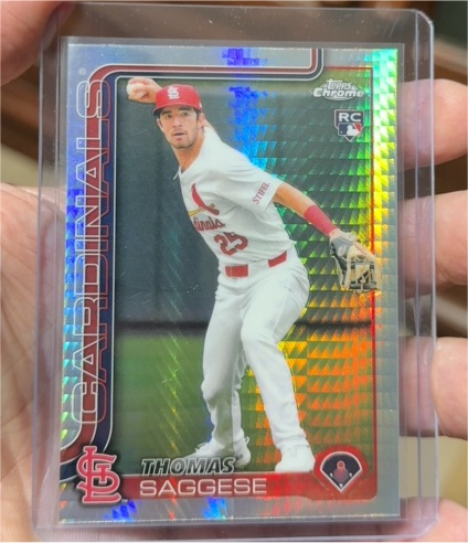 2025 Topps Chrome #87 Thomas Saggese — front