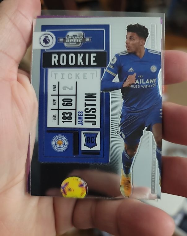 2020-21 Panini Chronicles Contenders Optic Rookie Ticket #5 James Justin — front