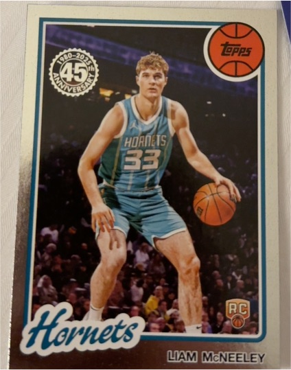2025-26 Topps Basketball 45th Anniversary #80BK-88 Liam McNeeley — front