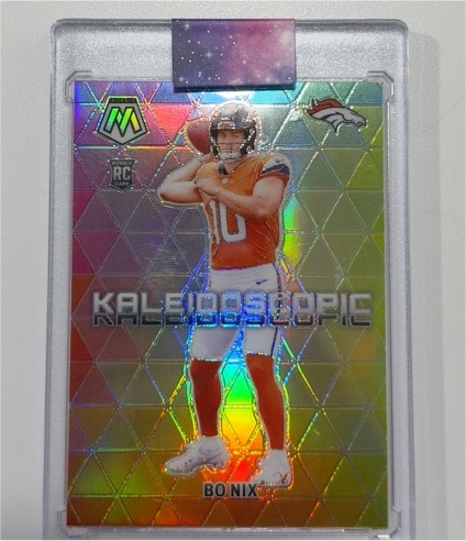 2024 Panini Mosaic #19 Bo Nix Kaleidoscopic Rookie — front
