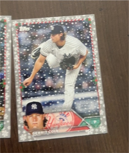 2023 Topps Holiday #H40 Gerrit Cole — front
