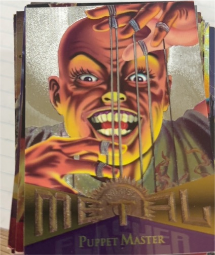 1995 Fleer Marvel Metal #38 Puppet Master — front