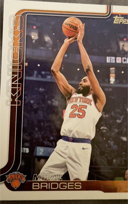 2025-26 Topps #18 Mikal Bridges — front
