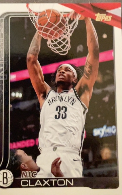 2025 Topps #10 Nic Claxton Nets — front