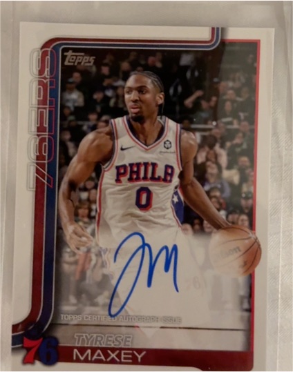 2025-26 Topps #21 Tyrese Maxey — front