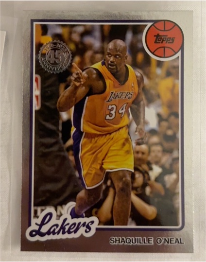 2025-26 Topps #80BK-4 Shaquille O'Neal 1980-81 45th Anniversary Insert — front