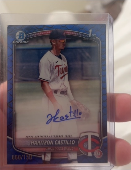 2025 Bowman Chrome #CPA-HC Haritzon Castillo — front