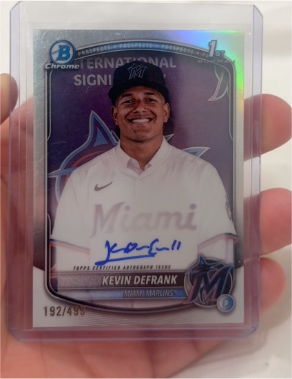 2025 Bowman Chrome #CPA-KD Kevin DeFrank — front