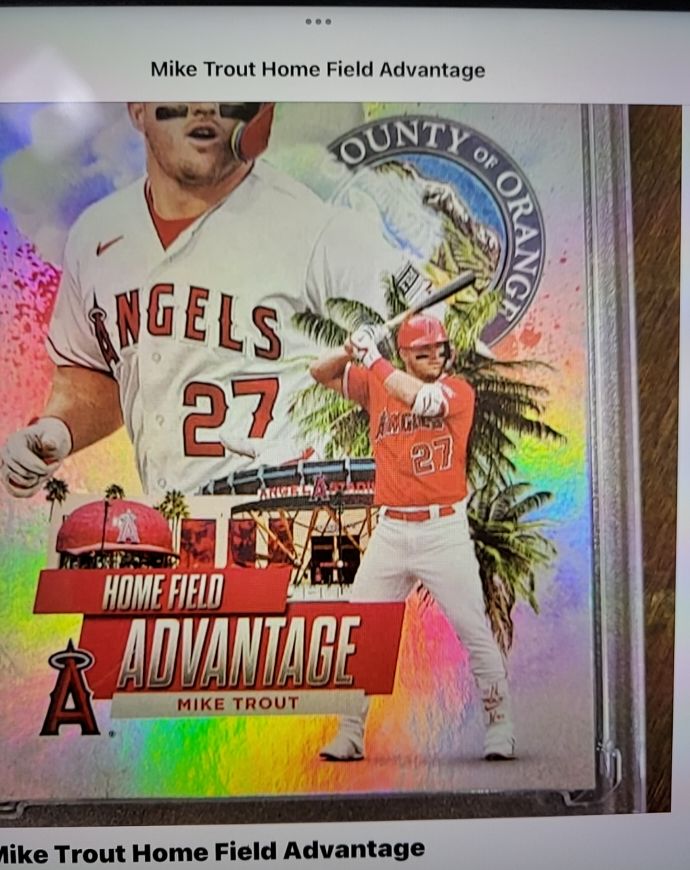 2025 Topps Series 1 #HA-6 Mike Trout Home Field Advantage — front