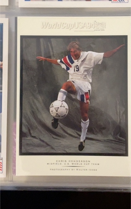 1994 Upper Deck World Cup USA #WI3 Chris Henderson — front