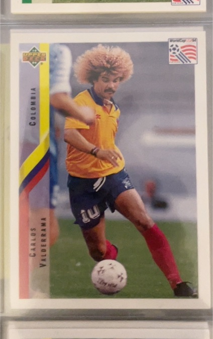 1994 Upper Deck World Cup #38 Carlos Valderrama — front