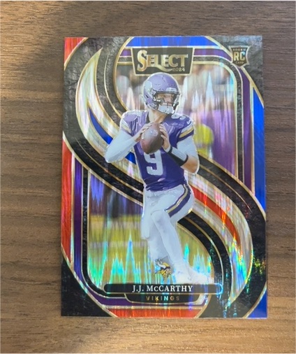 2024 Panini Select Premier Level #134 J.J. McCarthy — front