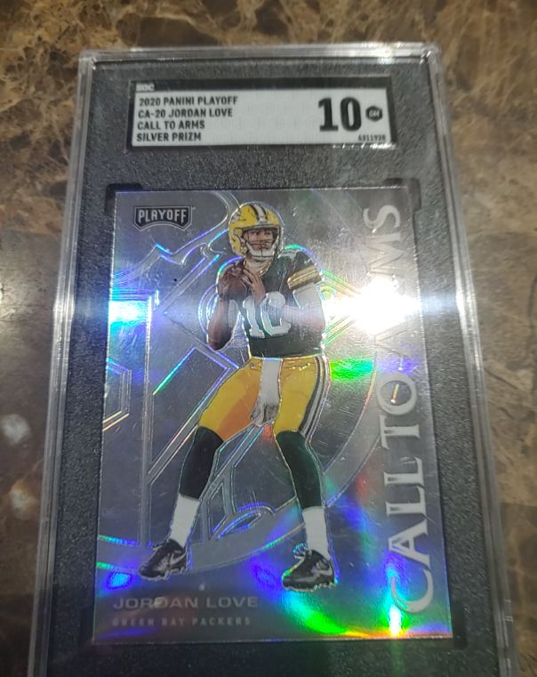 2020 Panini Playoff #CA-20 Jordan Love Call To Arms Silver Prizm — front