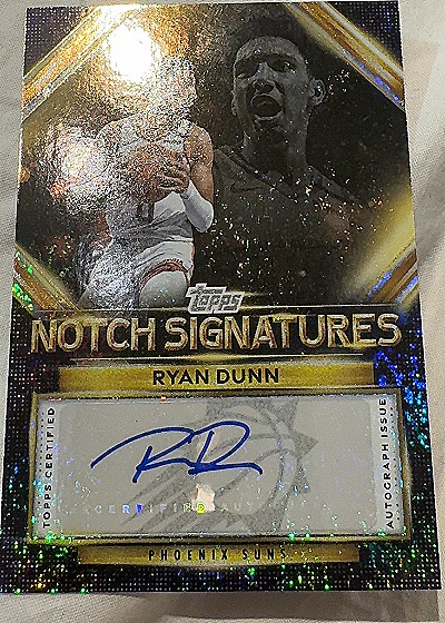 2021 Topps Notch Signatures Ryan Dunn — front