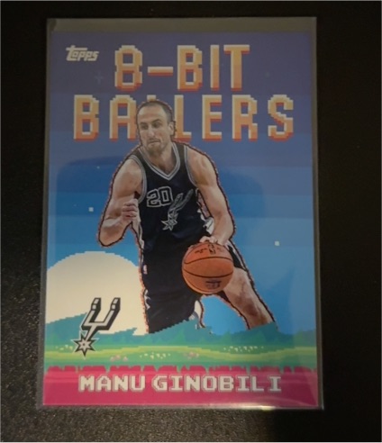 2025 Topps Basketball 8-Bit Ballers #8B-29 Manu Ginobili — front