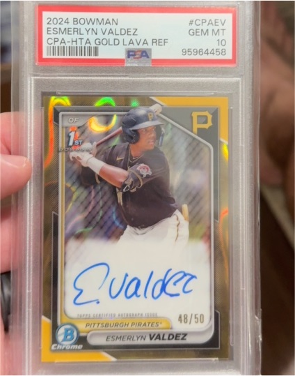 2024 Bowman Chrome #CPA-EV Esmerlyn Valdez — front