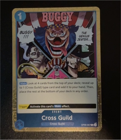 One Piece Card Game OP09-057 Cross Guild Buggy — front