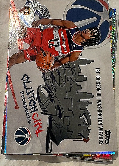 2025-26 Topps Clutch City Prospects #CC-6 Tre Johnson III — front