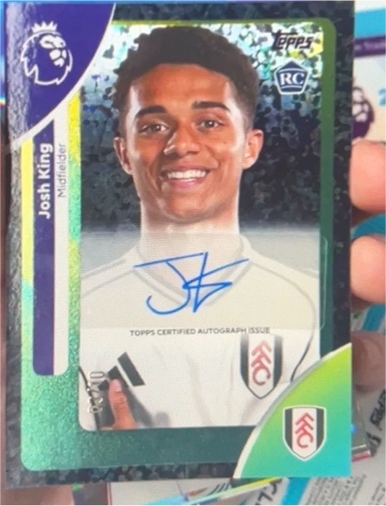 2025-26 Topps Premier League #AC-JK Josh King Autographs — front