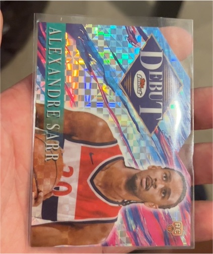 2024-25 Topps Finest #D-1 Alexandre Sarr Debut — front