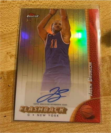 2025 Topps Finest #FBA-JB Jalen Brunson Flashback Autograph — front