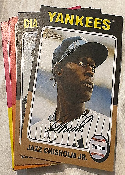 2024 Topps Heritage #523 Jazz Chisholm Jr. — front