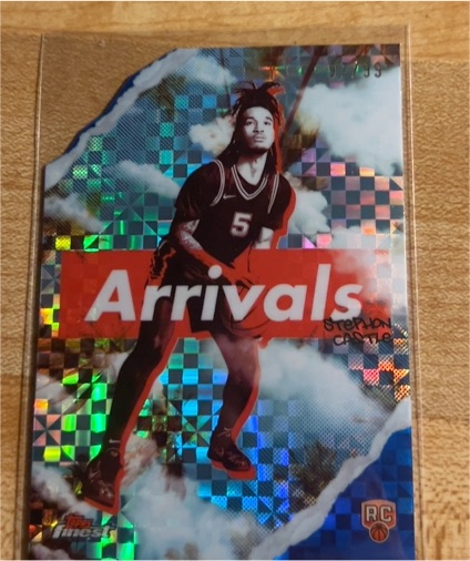 2024-25 Topps Finest #A-5 Stephon Castle Arrivals Rookie Card — front