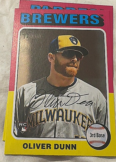 2024 Topps Heritage #653 Oliver Dunn — front