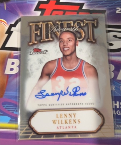 2024-25 Topps Finest #FA-LW Lenny Wilkens Finest Autographs — front