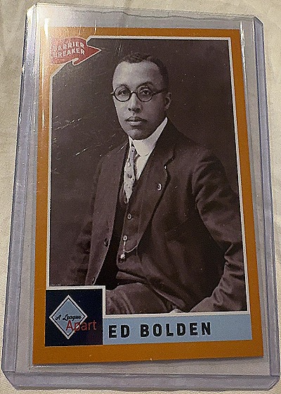 Ed Bolden Colored Breaker Vintage Photo Card — front
