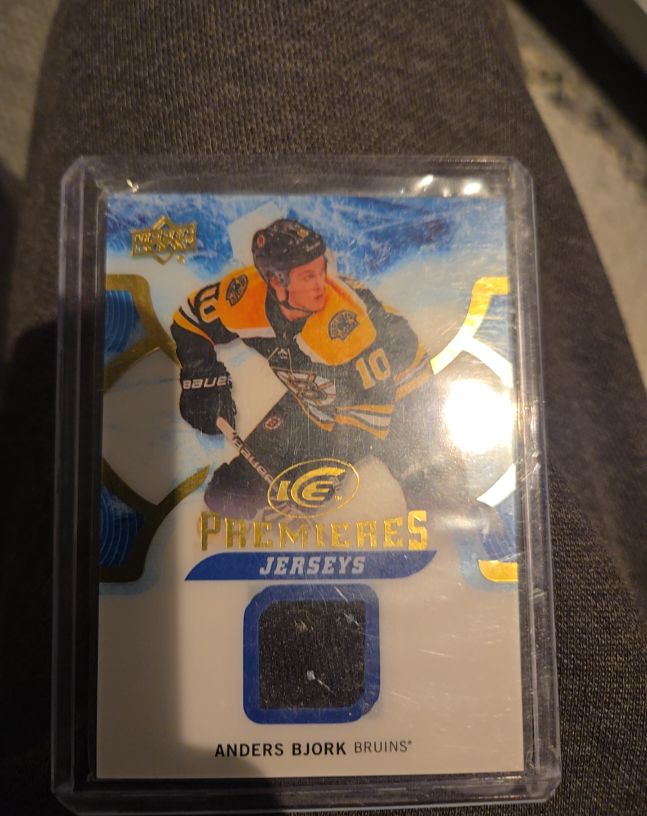 2018-19 Upper Deck Ice Premieres Jerseys #IPJ-AB Anders Bjork — front