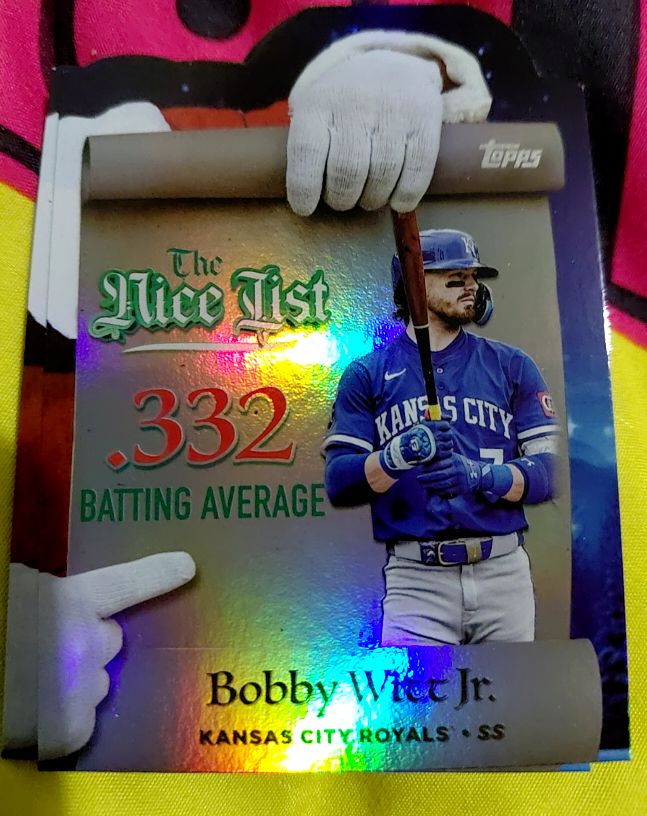 2025 Topps Holiday #MNL-4 Bobby Witt Jr. — front