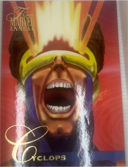 1995 Flair Marvel Annual #8 Cyclops — front