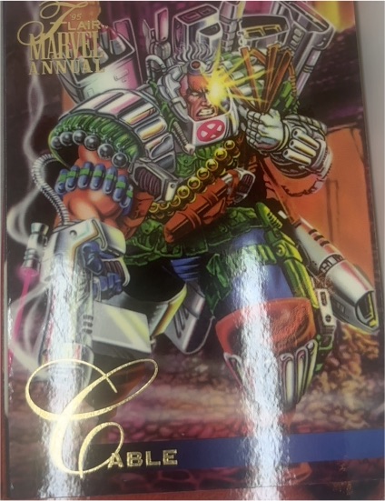 1995 Fleer Flair Marvel Annual #17 Cable — front