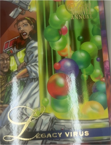 1995 Flair Marvel Annual #35 Legacy Virus — front