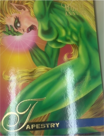 1995 Flair Marvel Annual #37 Tapestry — front