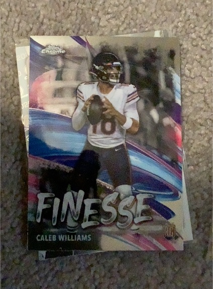 2024 Topps Chrome #F-1 Caleb Williams Finesse — front