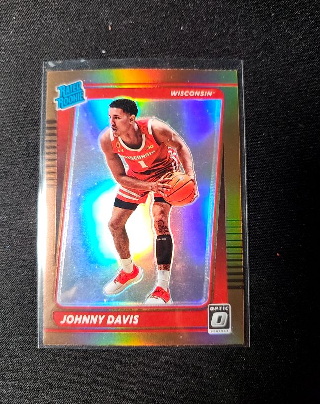 2022-23 Panini Chronicles Draft Picks Donruss Optic Rated Rookie #14 Johnny Davis — front
