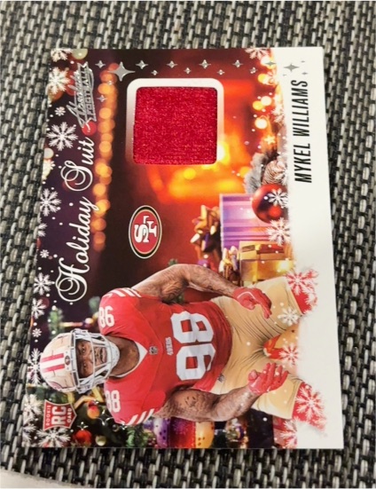 2025 Panini Absolute Football Holiday Suit #HS-MW Mykel Williams — front