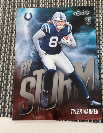 2025 Panini Absolute #20 Tyler Warren By Storm — front