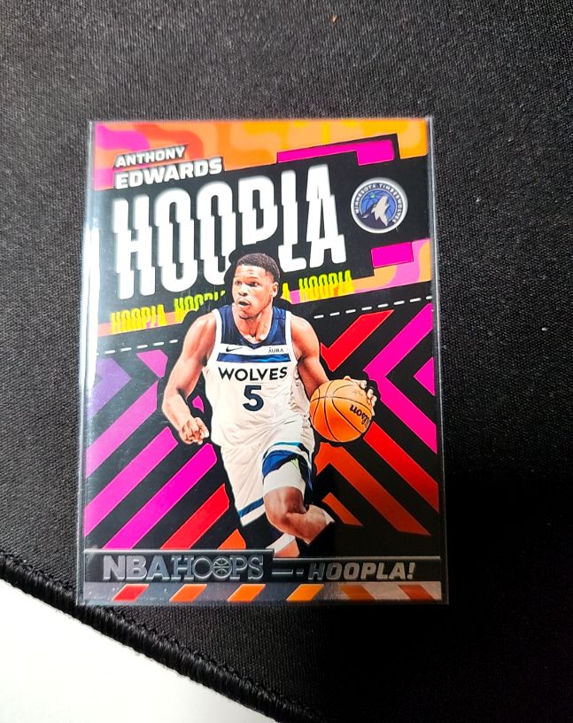 2024-25 Panini NBA Hoops Hoopla #7 Anthony Edwards — front