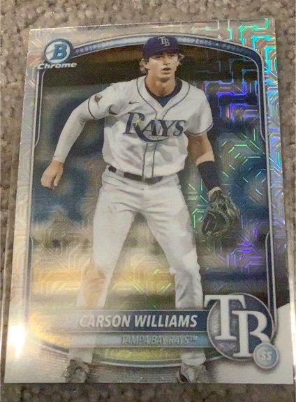 2025 Bowman Chrome #BCP-234 Carson Williams — front