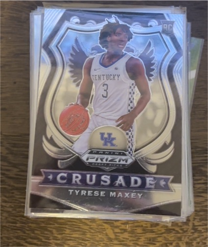 2020-21 Panini Prizm Draft Picks Crusade #94 Tyrese Maxey — front